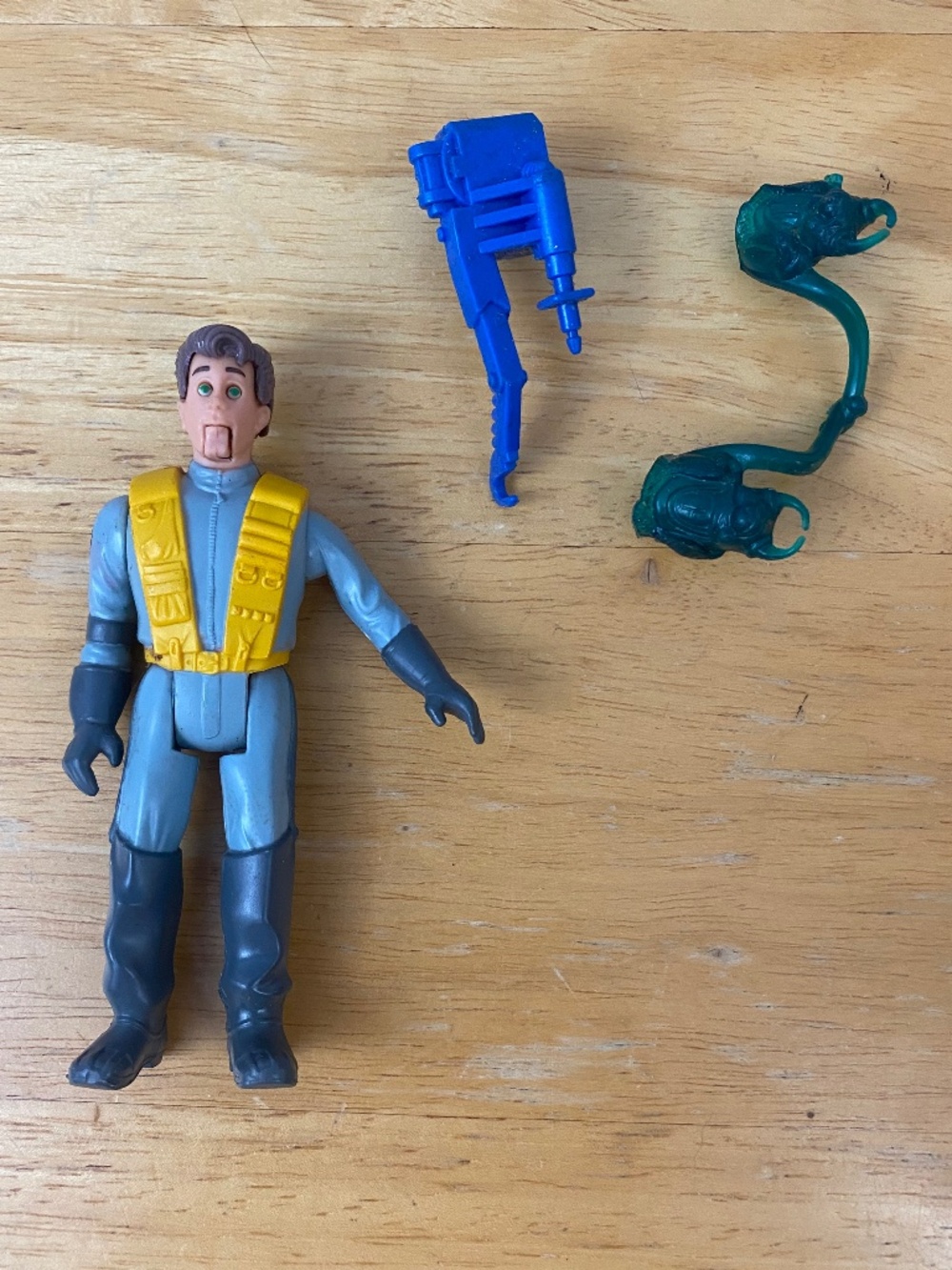 Complete Vintage 1989 Kenner Real Ghostbusters Fright Features Peter Venkman